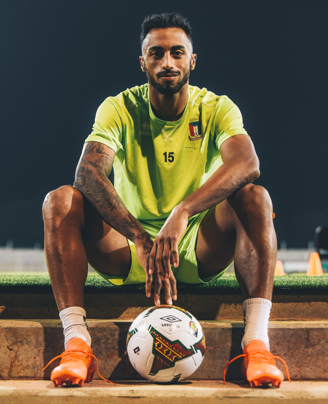 Carlos Akapo is proud of the Equatorial Guinea team spirit (©Andres Domingo Garcia)